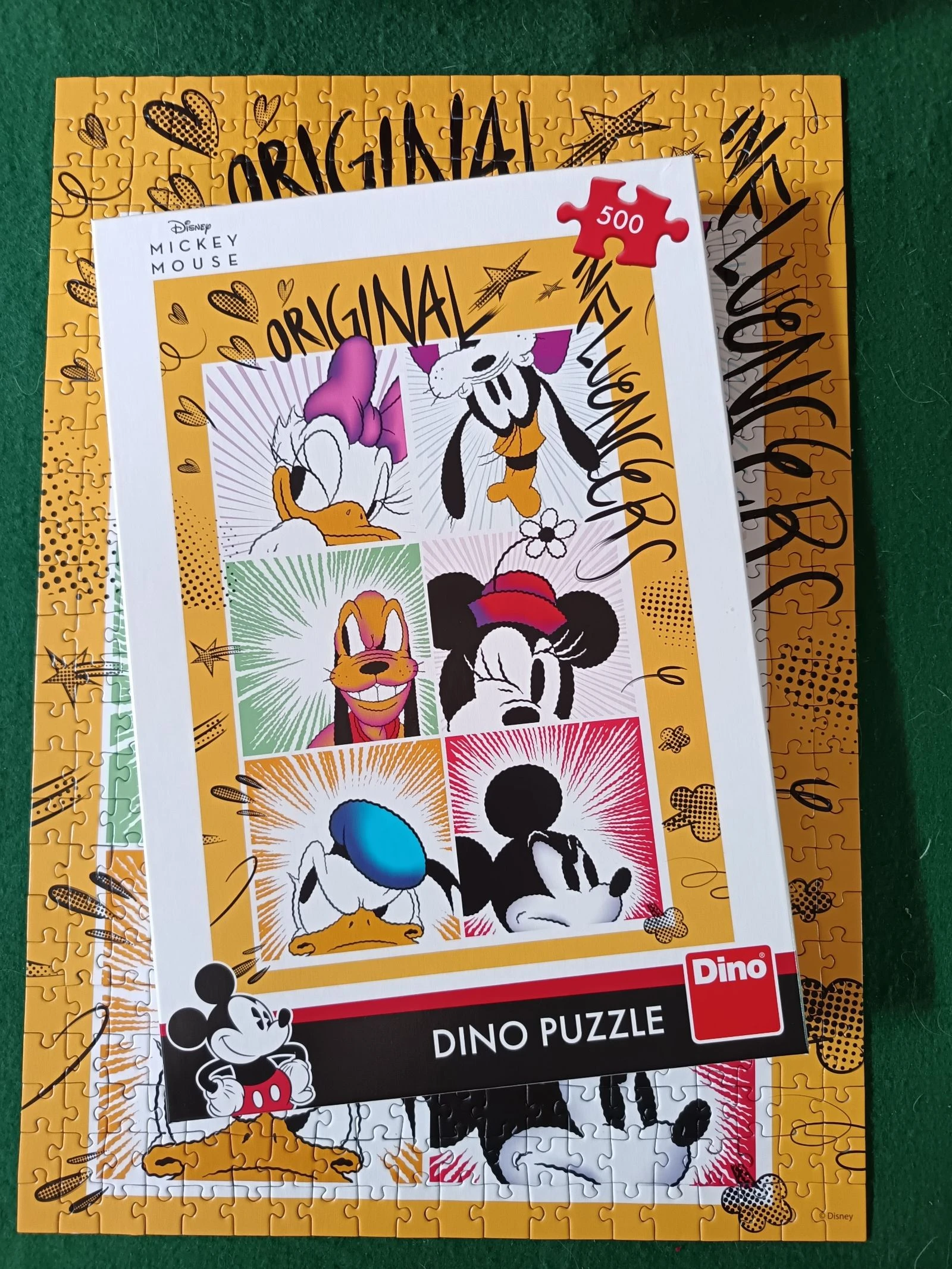 Puzzle 500 pièces dino disney Mickey mouse 